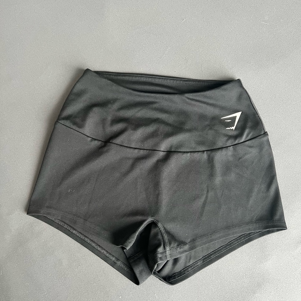 Black Gymshark Booty Shorts - S